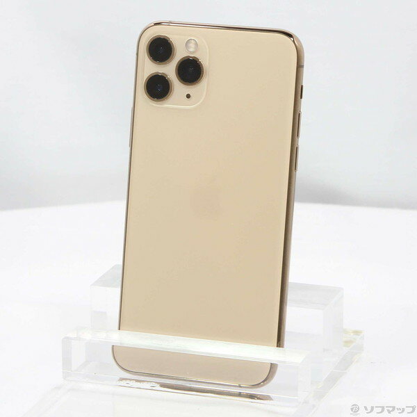 【中古】Apple(アップル) iPhone11 Pro 256GB ゴールド NWC92J／A SIMフリー 【305-ud】