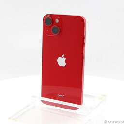 【中古】Apple(アップル) iPhone14 128GB プロダクトレッド MPV93J／A SIMフリー 【377-ud】