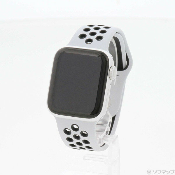 【中古】Apple(アップル) Apple Watch Series 6 Nike GPS 40mm シルバーアルミニウムケース ピュアプラチナム／ブラックNikeスポーツバンド 【348-ud】