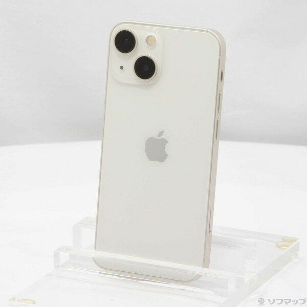 【中古】Apple(アップル) iPhone13 mini 128GB スターライト MLJE3J／A SIMフリー 【258-ud】