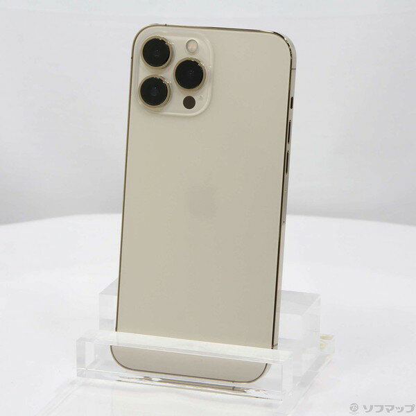 【中古】Apple(アップル) iPhone13 Pro Max 256GB ゴールド MLJA3J／A SIMフリー 【377-ud】