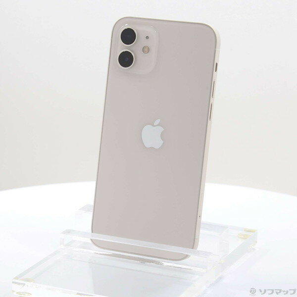 【中古】Apple(アップル) iPhone12 128GB ホワイト MGHV3J／A SoftBank 〔ネットワーク利用制限▲〕 【352-ud】