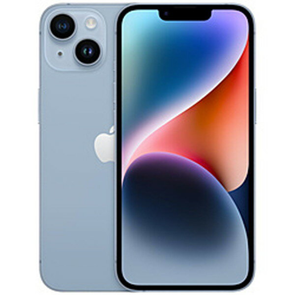 【中古】Apple(アップル) iPhone14 128GB ブルー MPVJ3J／A SIMフリー 【247-ud】