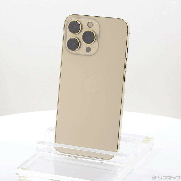 【中古】Apple(アップル) iPhone13 Pro 256GB ゴールド MLUQ3J／A SIMフリー 【381-ud】