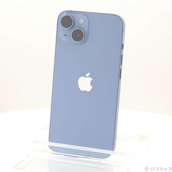 【中古】Apple(アップル) iPhone14 128GB ブルー MPVJ3J／A SIMフリー 【258-ud】