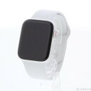 【中古】Apple(アップル) Apple Watch Series 4 GPS + Cellular 44mm シルバーアルミニウムケース ホワイトスポーツバンド 【258-ud】