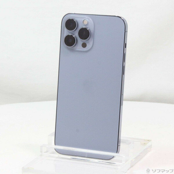 【中古】Apple(アップル) iPhone13 Pro Max 256GB シエラブルー MLJD3J／A SIMフリー 【381-ud】