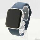 【中古】Apple(アップル) Apple Watch SE 第1世代 GPS + Cellular 40mm シルバーアルミニウムケース アビスブルースポーツバンド 【252-ud】
