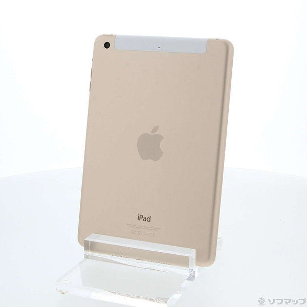 【中古】Apple(アップル) iPad mini 3 16GB ゴールド MGYR2J／A docomo 【297-ud】