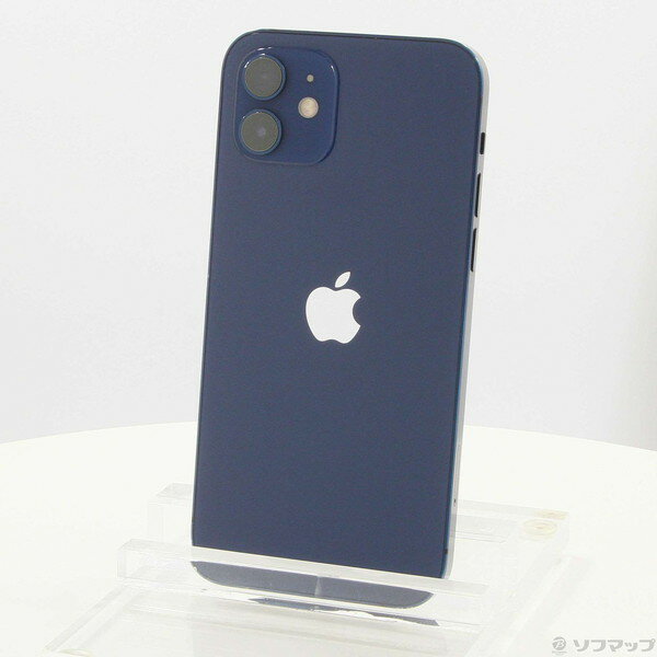 【中古】Apple(アップル) iPhone12 128GB ブルー MGHX3J／A SIMフリー 【384-ud】