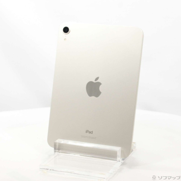 【中古】Apple(アップル) iPad mini 第6世代 64GB スターライト MK7P3J／A Wi-Fi 【348-ud】