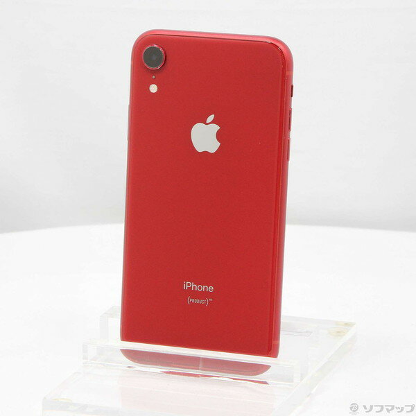 【中古】Apple(アップル) iPhoneXR 64GB プロダクトレッド MT062J／A SIMフリー 【258-ud】