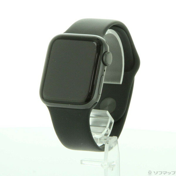 【中古】Apple(アップル) Apple Watch SE 第1世代 GPS 40mm スペースグレイアルミニウムケース ブラックスポーツバンド 【377-ud】