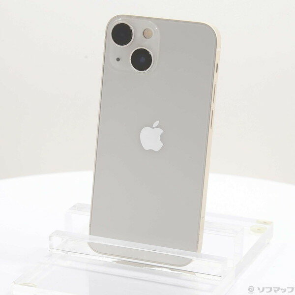 【中古】Apple(アップル) iPhone13 mini 256GB スターライト MLJK3J／A SIMフリー 【371-ud】