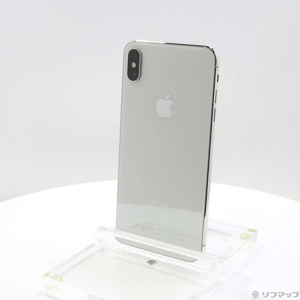 【中古】Apple(アップル) iPhoneXS Max 64GB シルバー MT6R2J／A SIMフリー 【377-ud】
