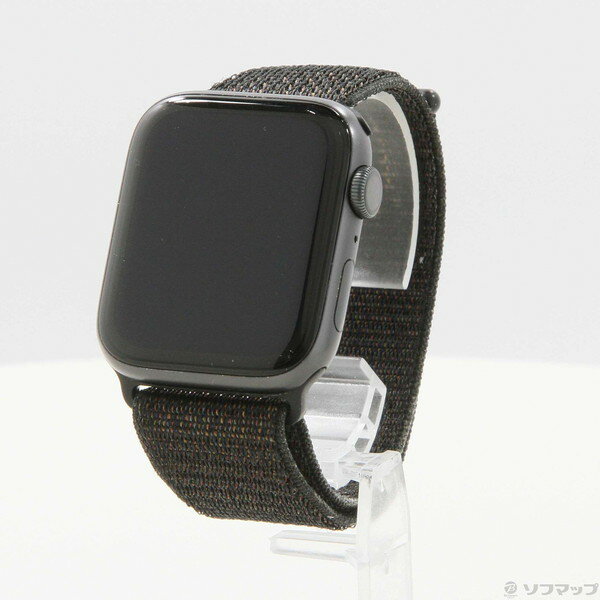 【中古】Apple(アップル) Apple Watch Series 6 GPS 44mm スペースグレイアルミニウムケース ブラックスポーツループ 【371-ud】