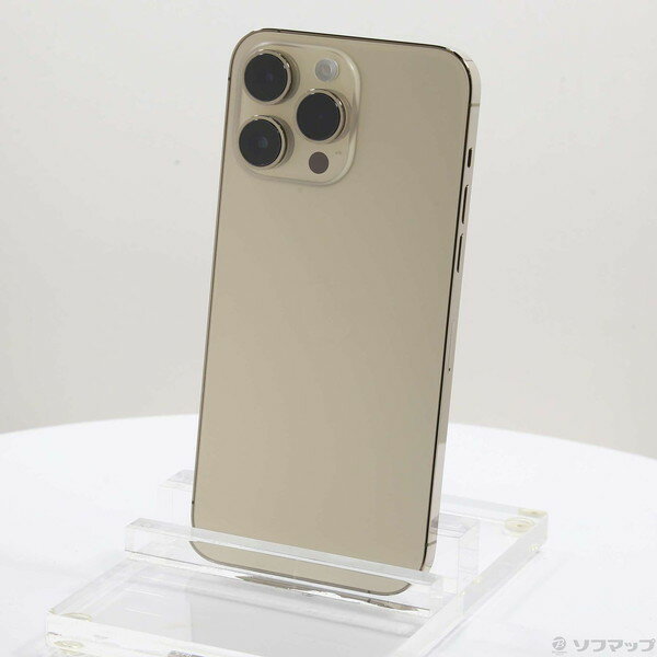 【中古】Apple(アップル) iPhone14 Pro Max 128GB ゴールド MQ983J／A SIMフリー 【276-ud】