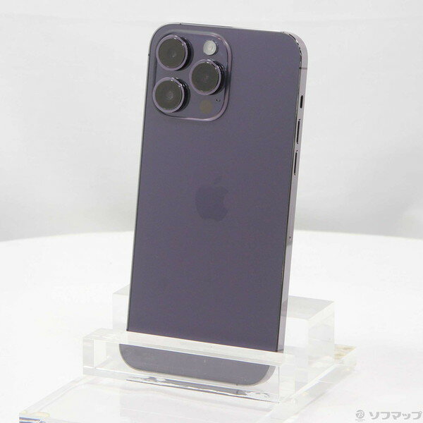 【中古】Apple(アップル) iPhone14 Pro Max 256GB ディープパープル MQ9E3J／A SIMフリー 【297-ud】