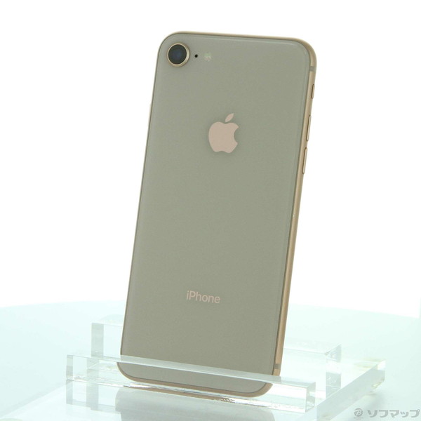 【中古】Apple(アップル) iPhone8 256GB ゴールド NQ862J／A SIMフリー 【384-ud】