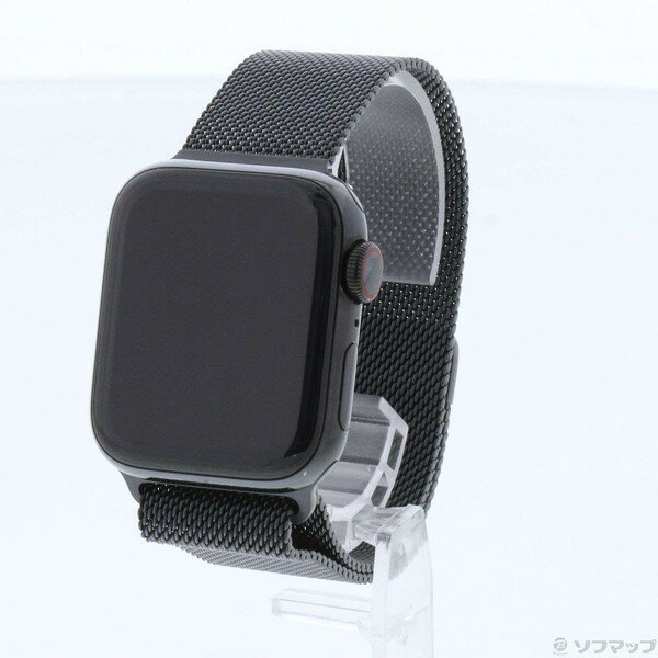 【中古】Apple(アップル) Apple Watch Series 5 GPS + Cellular 40mm スペースブラックステンレススチールケース スペースブラックミラネーゼループ 【305-ud】