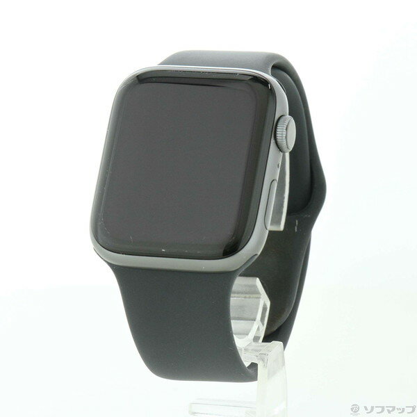 【中古】Apple(アップル) Apple Watch Series 4 GPS 44mm スペースグレイアルミニウムケース ブラックスポーツバンド 【258-ud】