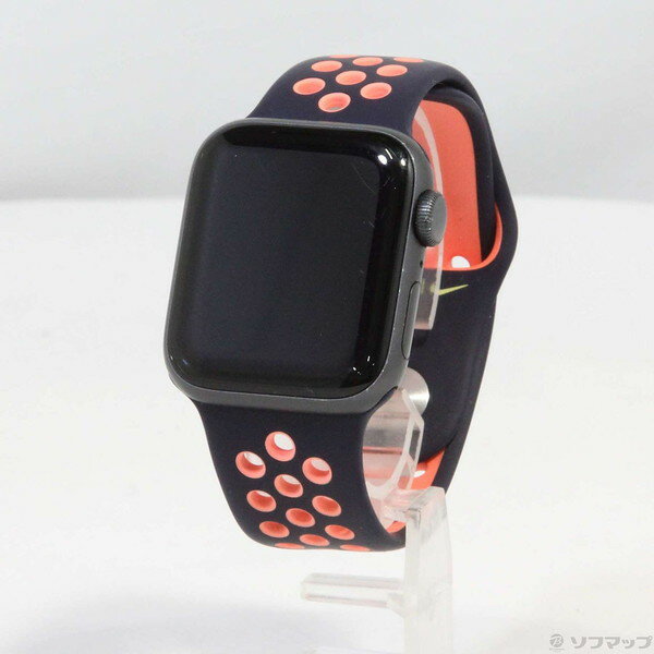 Apple(アップル) Apple Watch SE 第1世代 Nike GPS 40mm スペースグレイアルミニウムケース ブルーブラック／ブライトマンゴーNikeスポーツバンド 