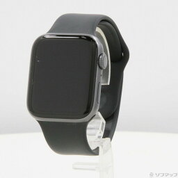 【中古】Apple(アップル) Apple Watch Series 4 GPS 44mm スペースグレイアルミニウムケース ブラックスポーツバンド 【258-ud】