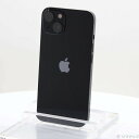 【中古】Apple(アップル) iPhone13 128GB ミッドナイト MLNC3J／A SIMフリー 【305-ud】