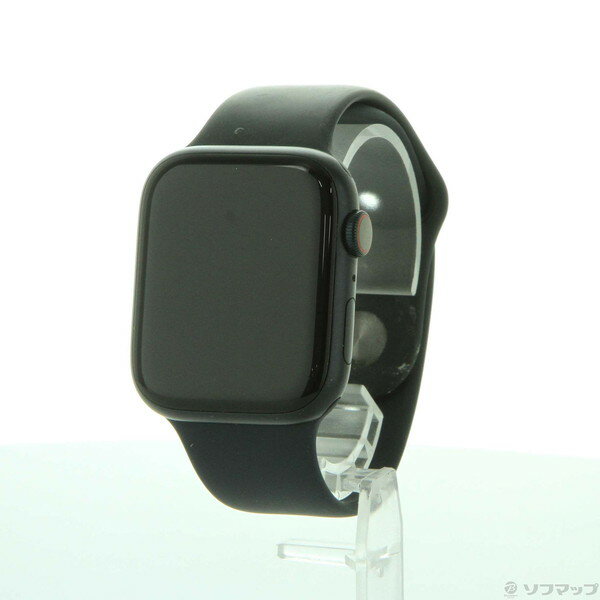 【中古】Apple(アップル) Apple Watch Series 8 GPS + Cellular 45mm ミッドナイトアルミニウムケース ミッドナイトスポーツバンド 【2..