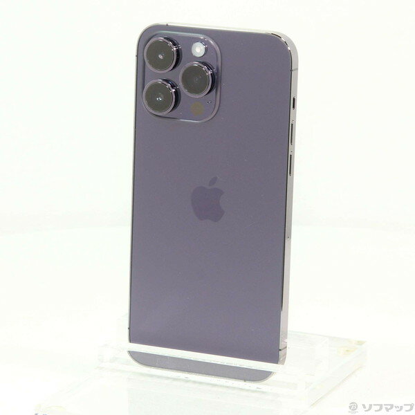 【中古】Apple(アップル) iPhone14 Pro Max 512GB ディープパープル MQ9J3J／A SIMフリー 【295-ud】