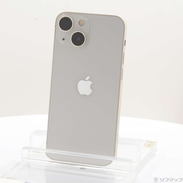 【中古】Apple(アップル) iPhone13 mini 128GB スターライト MLJE3J／A SIMフリー 【269-ud】