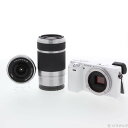 【中古】SONY(ソニー) α6000 ダブルズームレンズキット W ILCE-6000Y ホワイト 【368-ud】