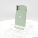 【中古】Apple(アップル) iPhone12 mini 128GB グリーン MGDQ3J／A SIMフリー 【251-ud】