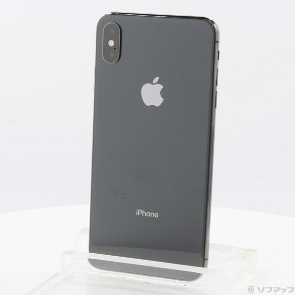 【中古】Apple(アップル) iPhoneXS Max 64GB スペースグレイ MT6Q2J／A SIMフリー 【269-ud】