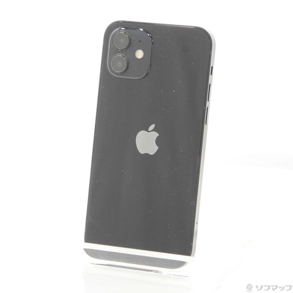 【中古】Apple(アップル) iPhone12 128GB ブラック MGHU3J／A SIMフリー 【258-ud】