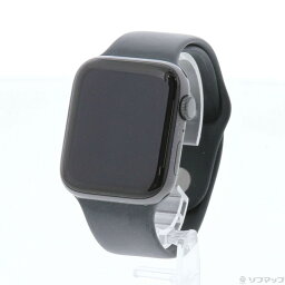 【中古】Apple(アップル) Apple Watch SE 第1世代 GPS 44mm スペースグレイアルミニウムケース ミッドナイトスポーツバンド 【252-ud】