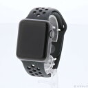 【中古】Apple(アップル) Apple Watch Series 3 Nike+ GPS 42mm スペースグレイアルミニウムケース アンスラサイト/ブラッ...