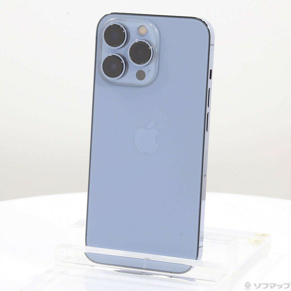 【中古】Apple(アップル) iPhone13 Pro 128GB シエラブルー MLUK3J／A SIMフリー 〔ネットワーク利用制限▲〕 【305-ud】