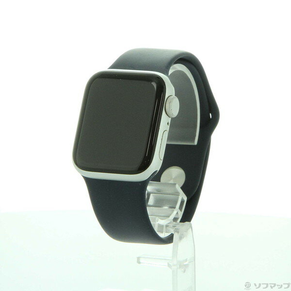 【中古】Apple(アップル) Apple Watch SE 第1世代 GPS 40mm シルバーアルミニウムケース ディープネイビースポーツバンド 【352-ud】