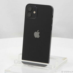 【中古】Apple(アップル) iPhone12 64GB ブラック MGHN3J／A SIMフリー 【276-ud】