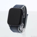 【中古】Apple(アップル) Apple Watch Series 8 GPS 45mm ミッドナイトアルミニウムケース ストームブルースポーツループ 【198-ud】