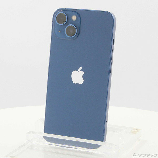 【中古】Apple(アップル) iPhone13 256GB ブルー MLNM3J／A SIMフリー 【384-ud】