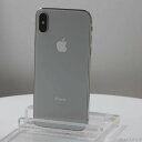 【中古】Apple(アップル) iPhoneX 256GB シルバー MQC22J／A SIMフリー 【258-ud】