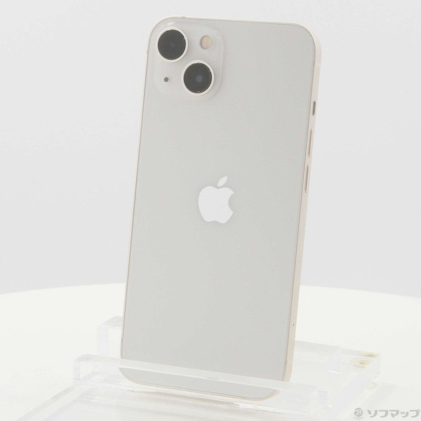 【中古】Apple(アップル) iPhone13 128GB スターライト MLND3J／A SIMフリー 【344-ud】