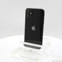 【中古】Apple(アップル) iPhone11 128GB ブラック MWM02J／A SIMフリー 【297-ud】