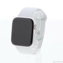 【中古】Apple(アップル) Apple Watch Series 4 GPS + Cellular 44mm ステンレススチールケース ホワイトスポーツバンド 【196-ud】