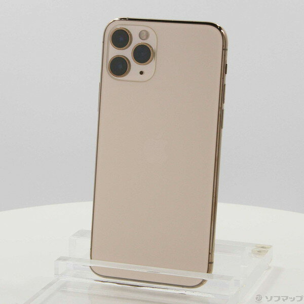 【中古】Apple(アップル) iPhone11 Pro 256GB ゴールド MWC92J／A SIMフリー 【252-ud】