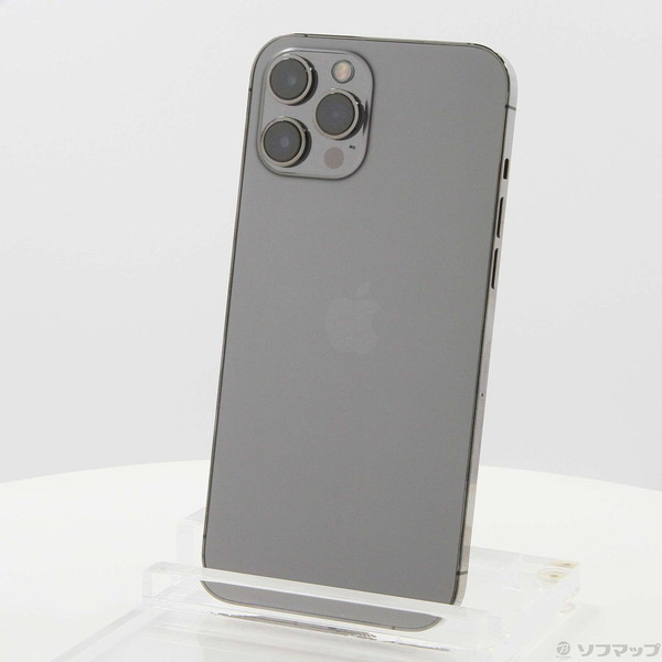 【中古】Apple(アップル) iPhone12 Pro Max 128GB グラファイト MGCU3J／A SIMフリー 【198-ud】