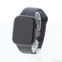 【中古】Apple(アップル) Apple Watch Series 9 GPS 45mm ミッドナイトアルミニウムケース ミッドナイトスポーツバンド 【297-ud】