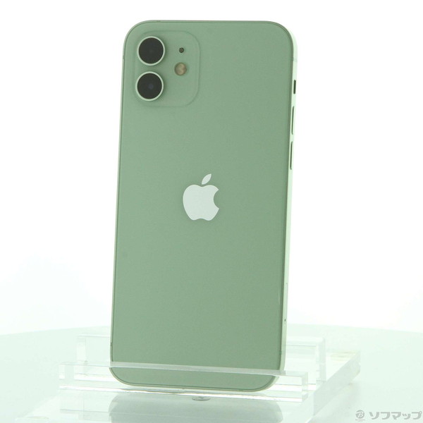 【中古】Apple(アップル) iPhone12 128GB グリーン MGHY3J／A SIMフリー 【196-ud】